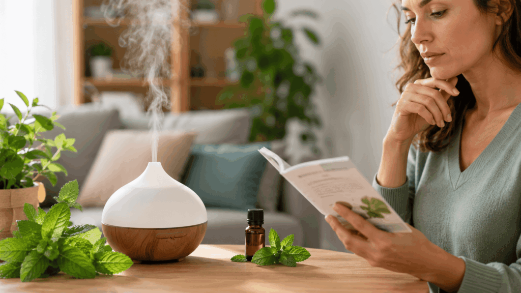 Inhalation et diffusion de menthe poivrée quels dangers