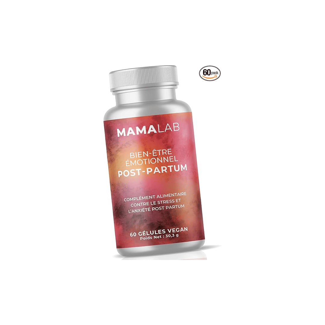 Mama Lab Bien-Être Émotionnel Postpartum rhodiola verveine DHA