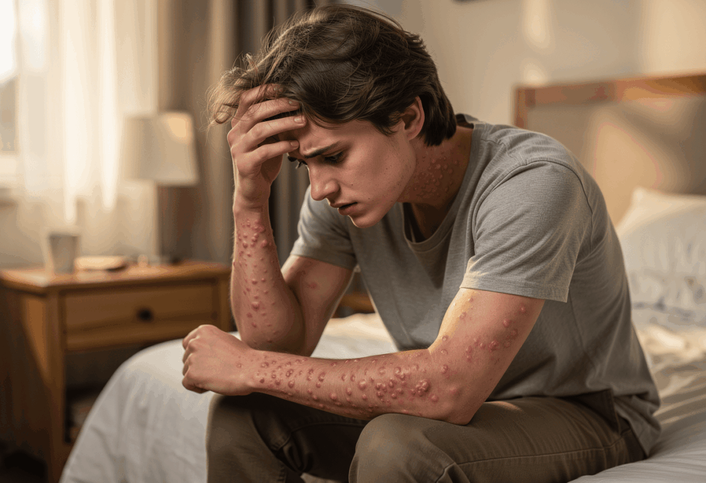 Pourquoi le stress déclenche-t-il de l'urticaire