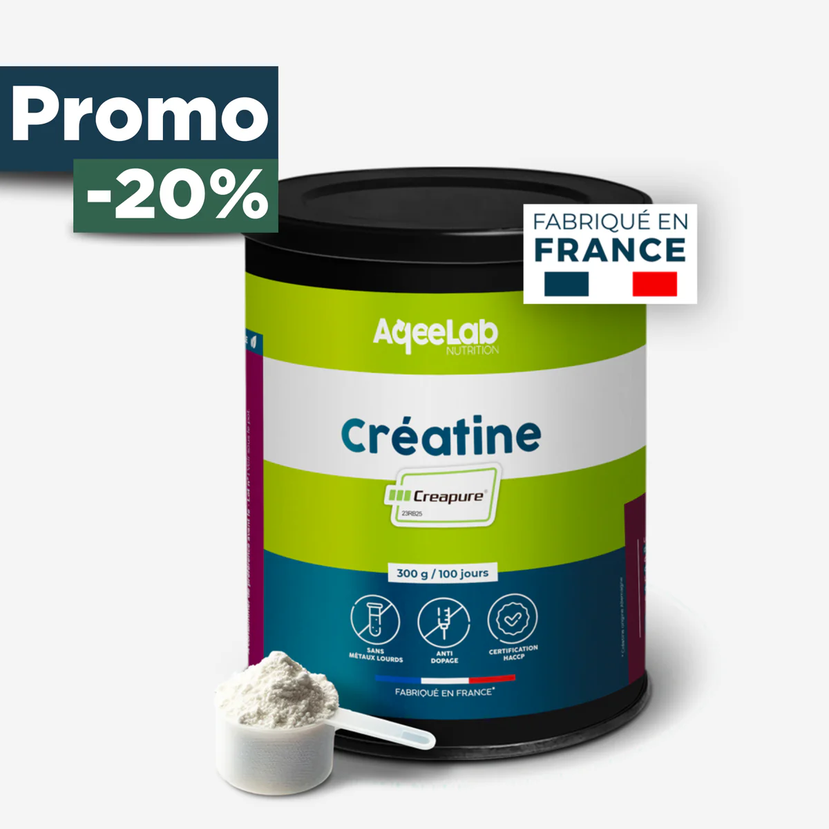 Aqeelab Créatine Creapure musculation force