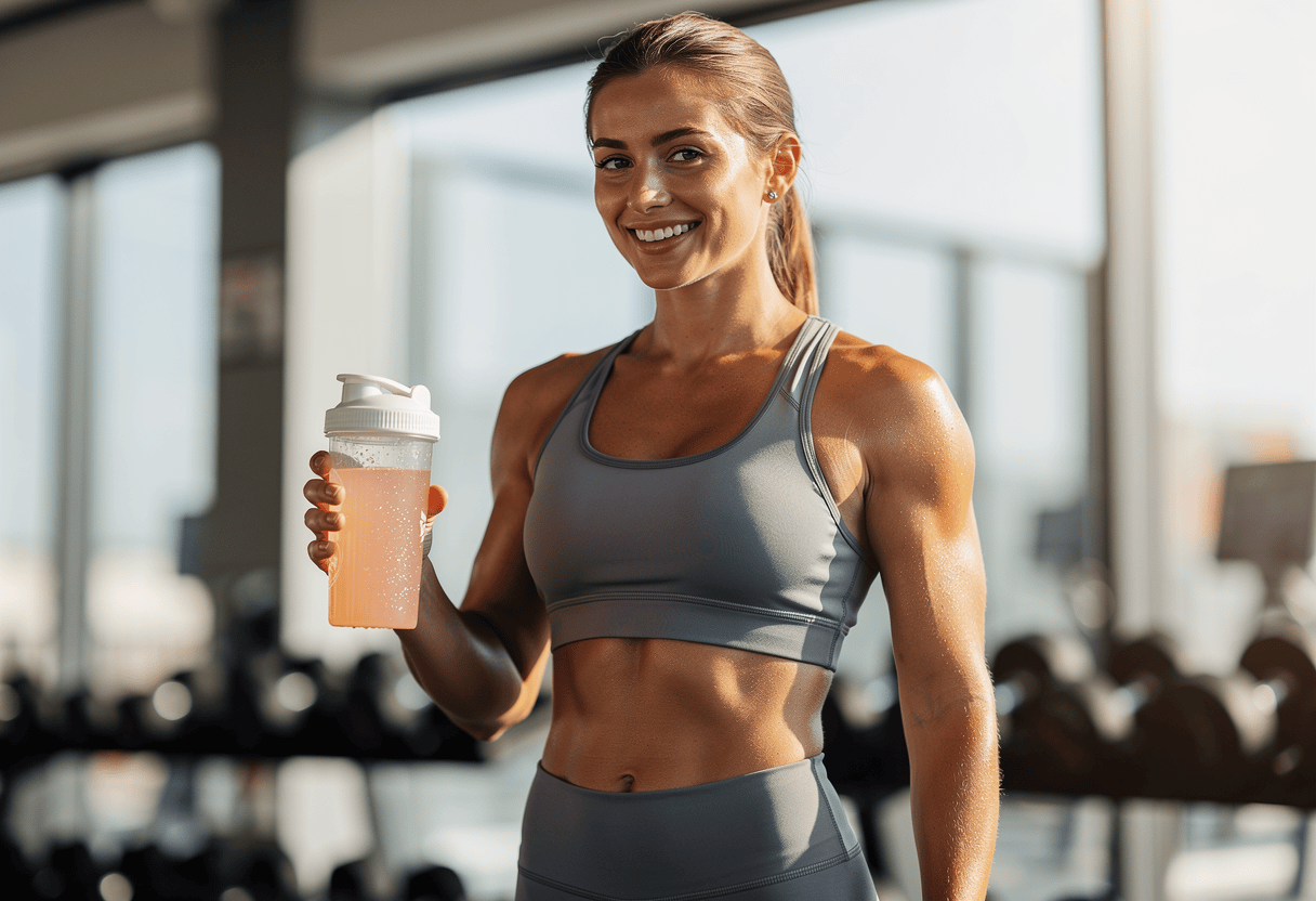 Sportif profitant des bienfaits de la clear whey isolate