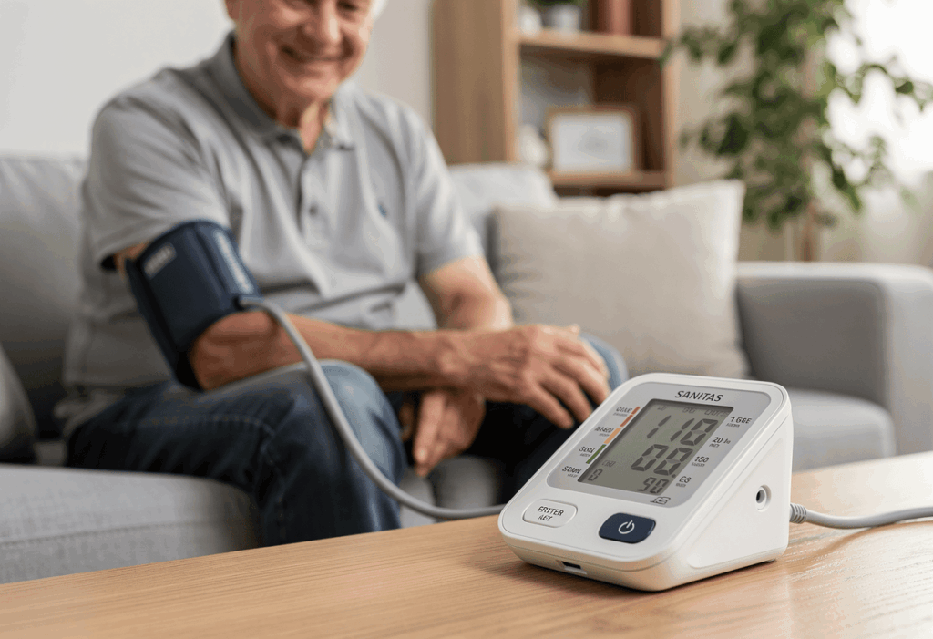 Utilisation du tensiometre sanitas à domicile