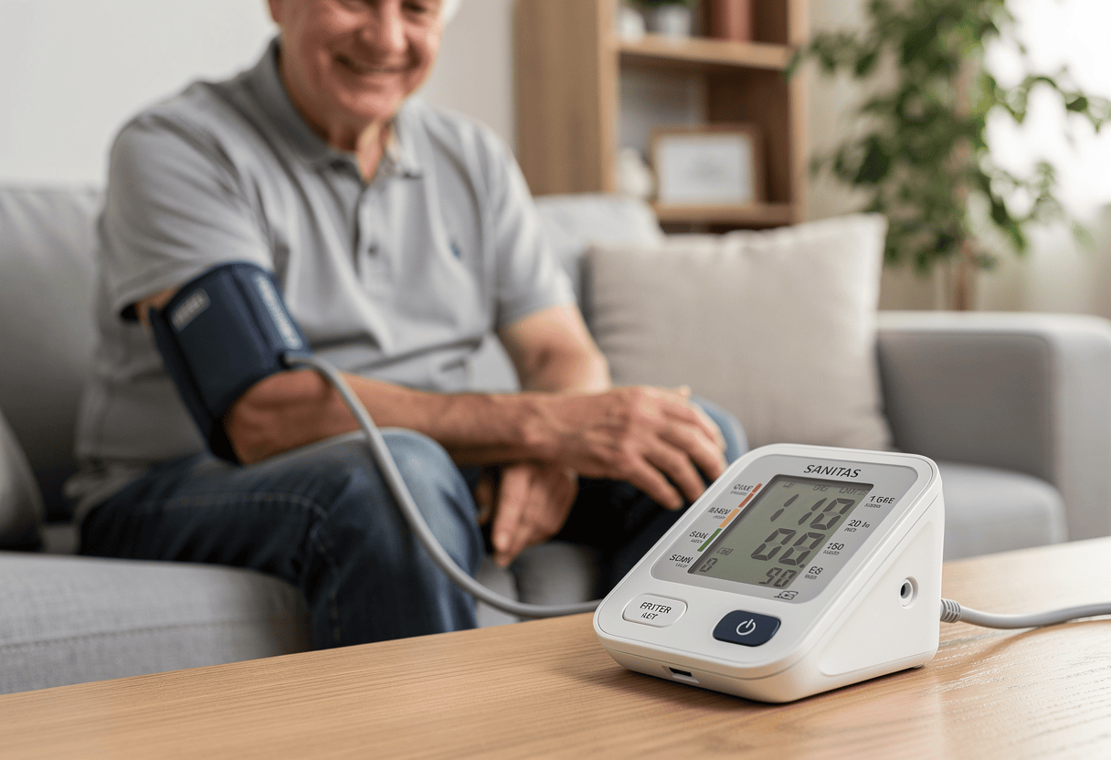 Utilisation du tensiometre sanitas à domicile