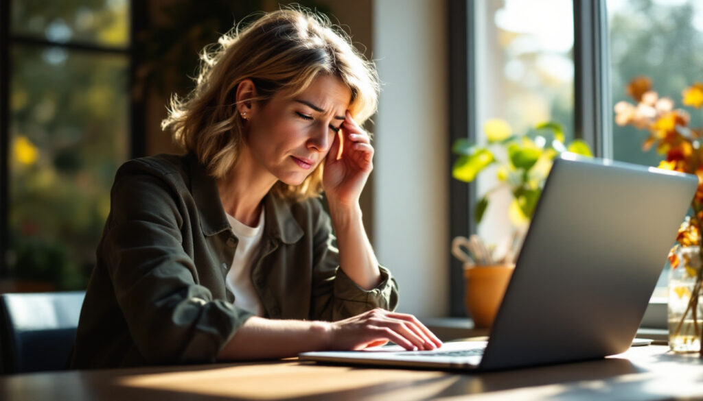 vision floue soudaine et fatigue