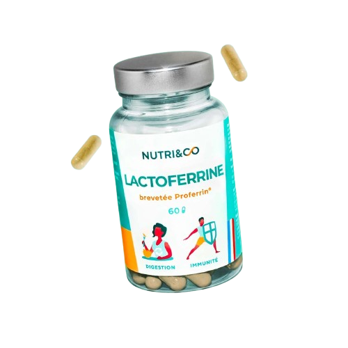 Nutri&Co Lactoferrine bovine pureté 95% gélules immunité fer