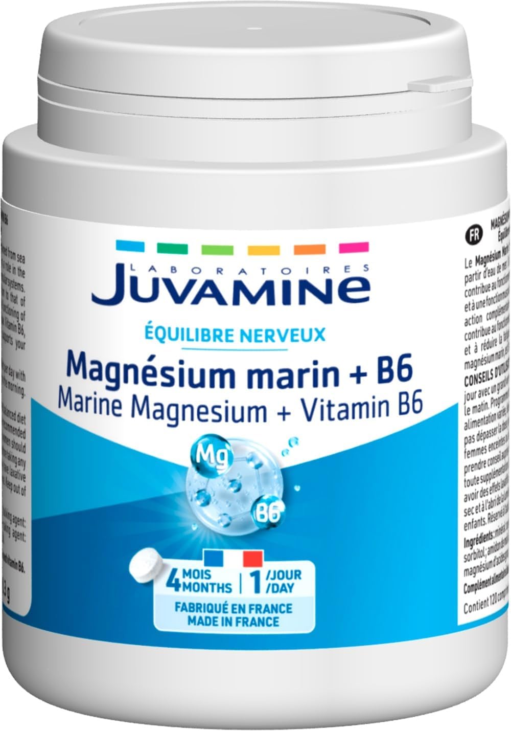 Magnésium Marin 300 mg + Vitamine B6 de chez Juvamine