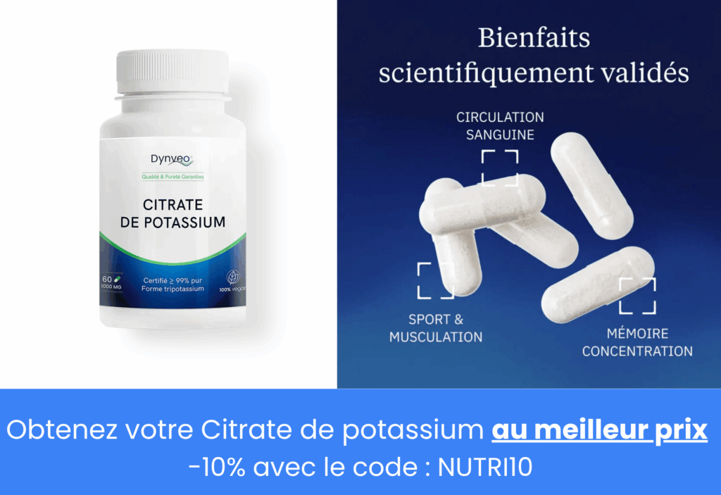 Meilleur citrate de potassium dynveo