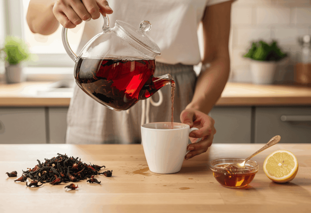 Préparation et dégustation de l'infusion