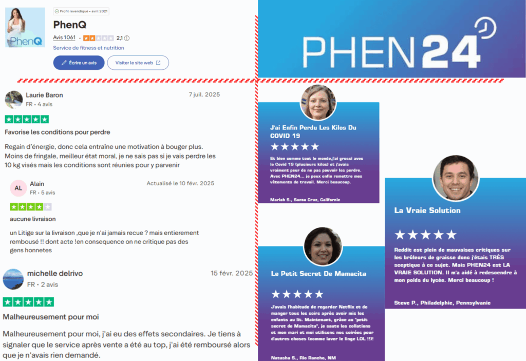 avis des clients sur phenq ou phen24