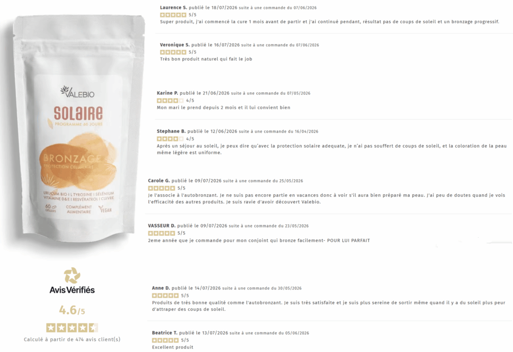 avis des clients sur valebio solaire_