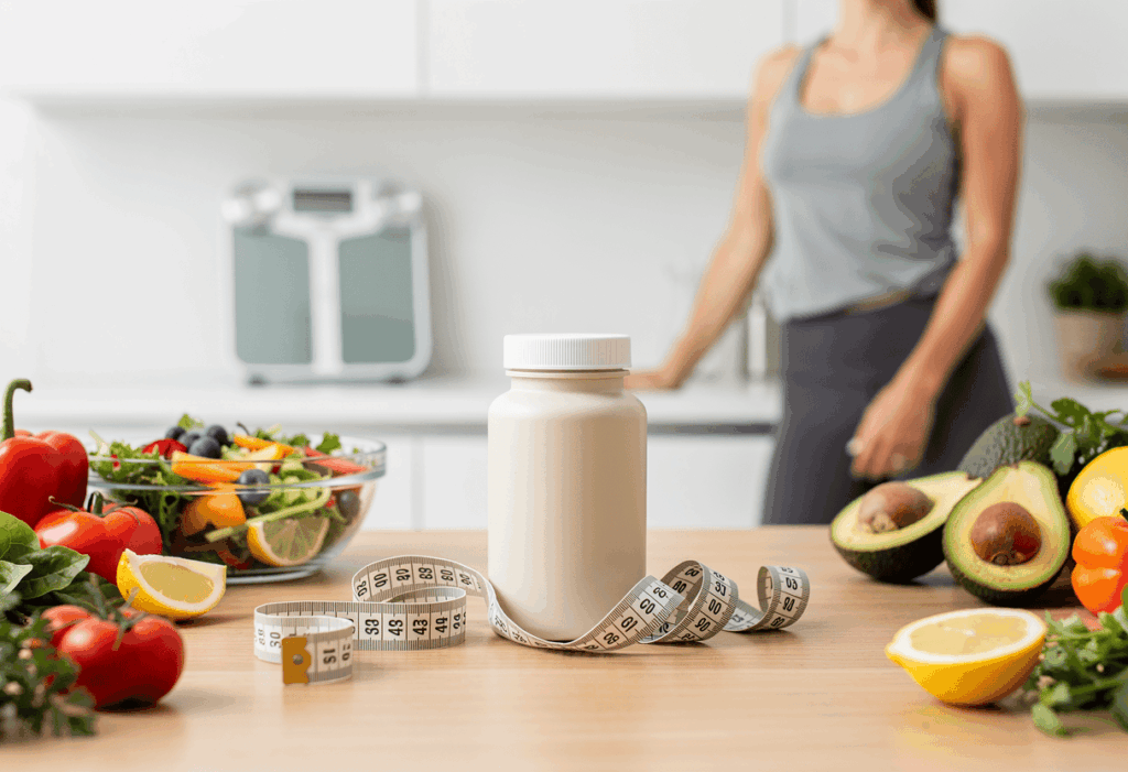 flacons de compléments alimentaires contenant du CLA