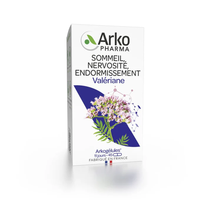 Arkopharma Arkogélules Valériane 45 gélules pharmacie sommeil stress