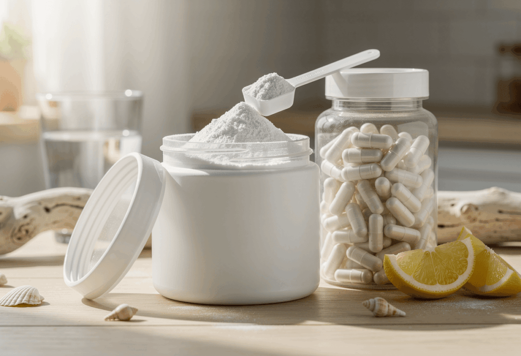 Collagène en poudre et collagène en gélules nutrimea