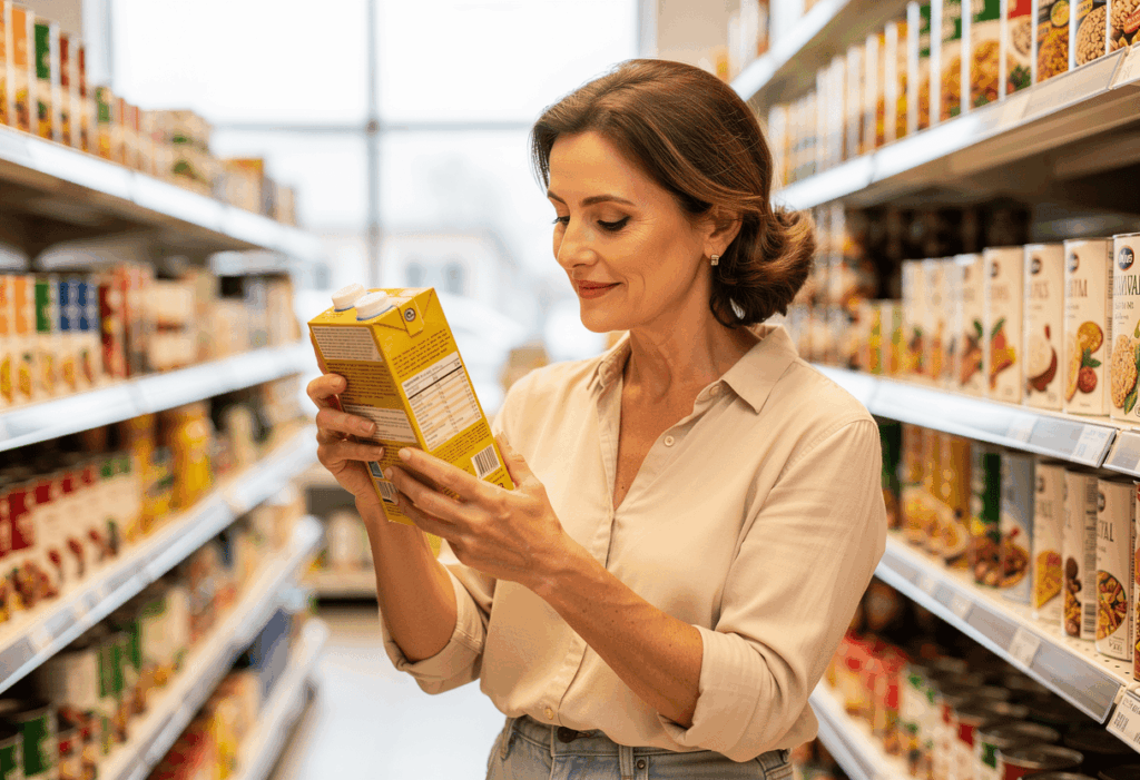 Une personne faisant des choix alimentaires éclairés