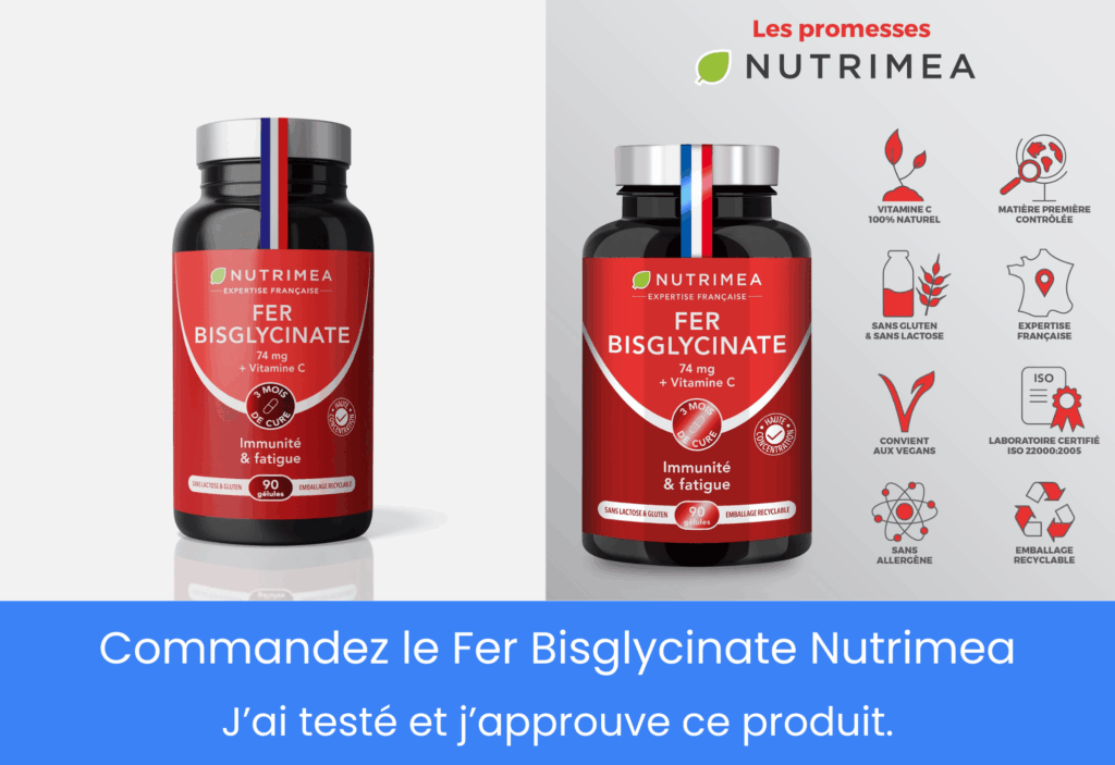 ce que pense les client du fer bisglycinate nutrimea
