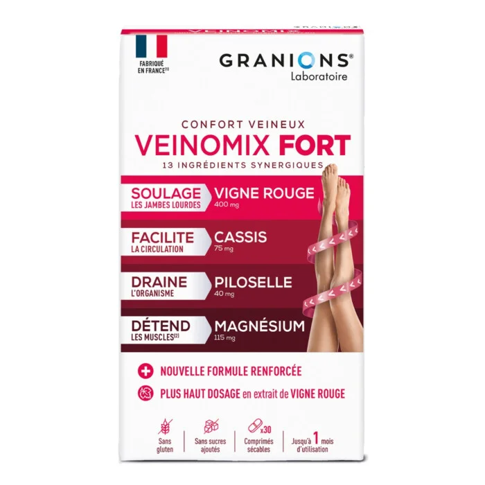Granions Veinomix vigne rouge circulation