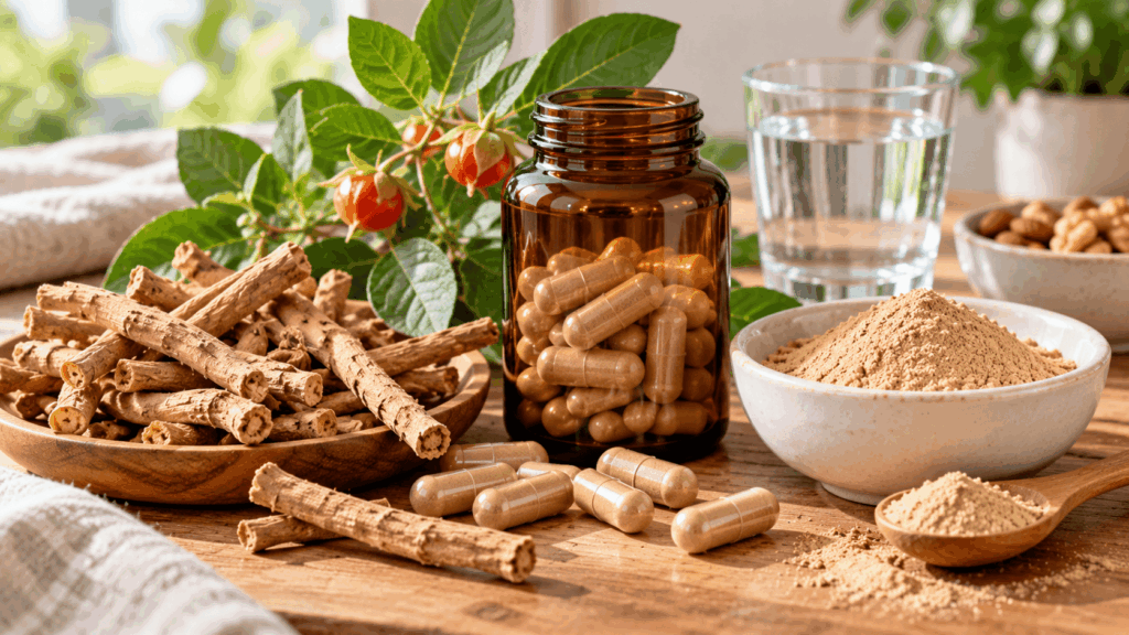 Ashwagandha racines, poudre et gélules