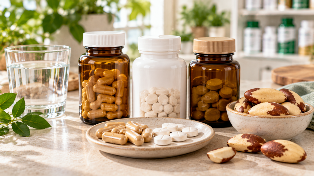 Complements alimentaires formes et dosages