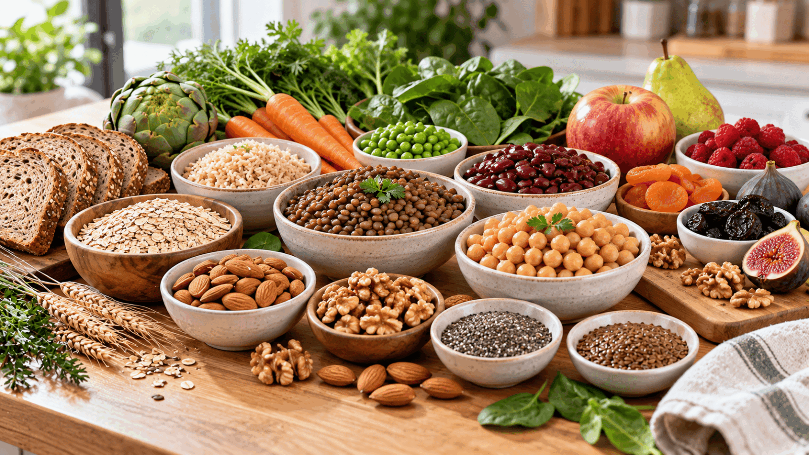 Les aliments les plus riches en fibres alimentaires