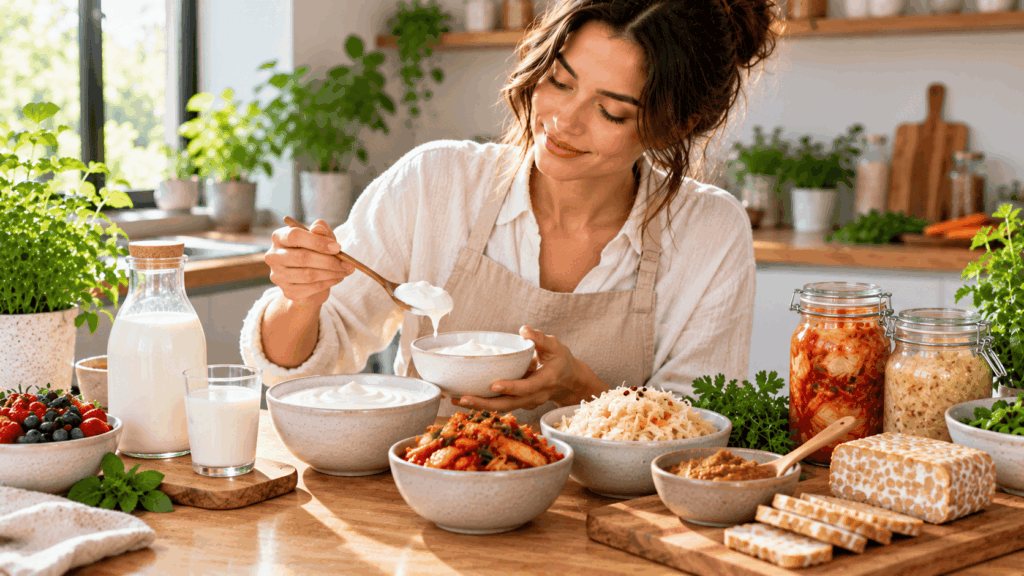 Les aliments naturellement riches en probiotiques