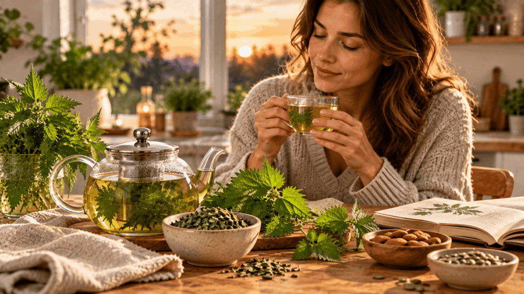 Les bienfaits de l'ortie en infusion du soir