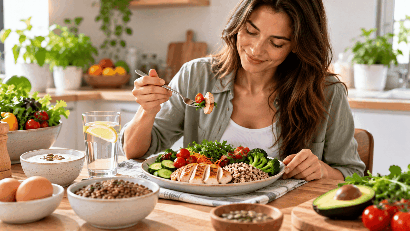 Une alimentation adaptée à la perte de poids sans sport